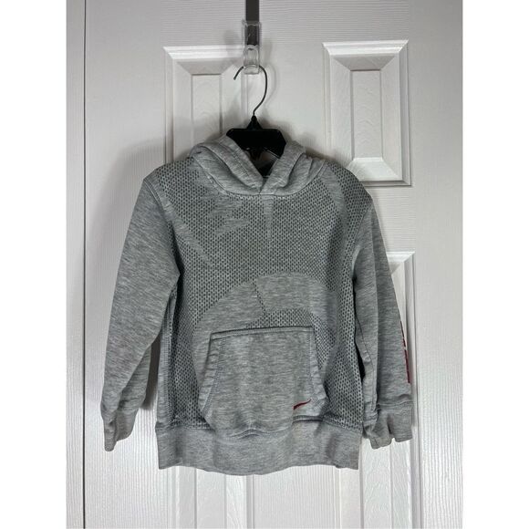 Nike Boys Grey Hooded Sweatshirt Size 4 - Picture 1 of 4